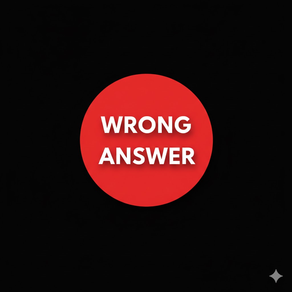 Falsche Antwort
